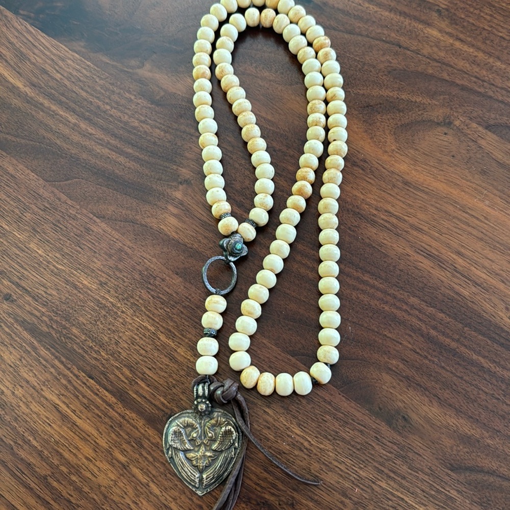 Love Heals rosary style necklace